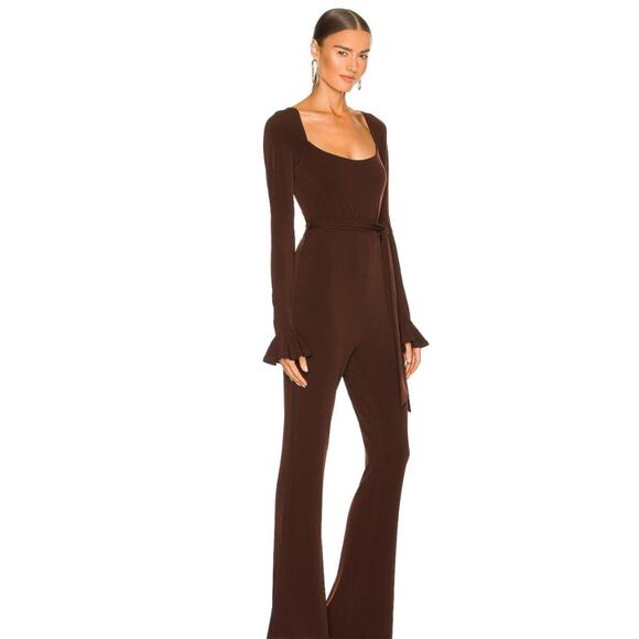 Majorelle Dakota Jumpsuit in Cappuccino Brown NWOT Size Small - Picture 3 of 3